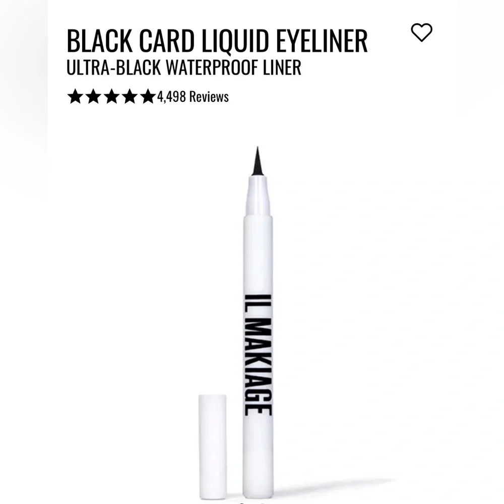 Il Makiage waterproof liquid eyeliner. Black Card. NWT